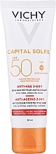 Krem przeciwstarzeniowy do twarzy SPF 50 - Vichy Idéal Soleil Anti-Ageing 3-in-1 Antioxidant Care SPF 50 — Zdjęcie N1