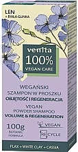 Szampon objętościowy i regenerujący - Venita Vegan Powder Shampoo Volume & Regeneration — Zdjęcie N1