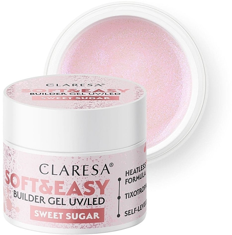 Żel do modelowania paznokci - Claresa Soft & Easy Builder Gel UV/LED Sweet Sugar — Zdjęcie N2