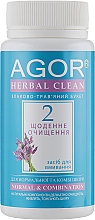 Kup Codzienne oczyszczanie nr 2 dla cery normalnej i mieszanej - Agor Herbal Clean Normal & Combination