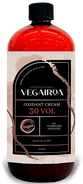 Krem utleniający do włosów 30 vol 9% - Vegairoa Oxidant Cream — Zdjęcie N1