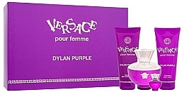 Versace Dylan Purple - Zestaw (edp/100ml + edp/5ml + sh/gel/100ml + b/lot/100ml) — Zdjęcie N1