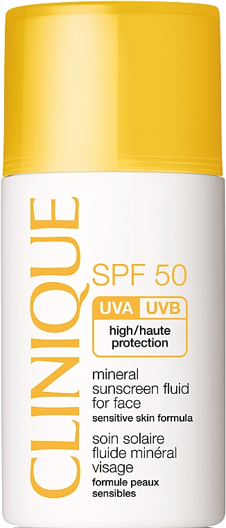 Mineralna emulsja przeciwsłoneczna do twarzy - Clinique Mineral Sunscreen Fluid For Face SPF 50