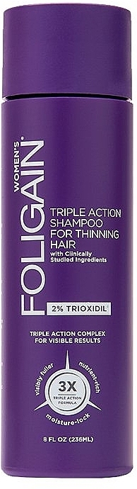 Szampon przeciw wypadaniu włosów dla kobiet - Foligain Women's Triple Action Shampoo For Thinning Hair — Zdjęcie N4
