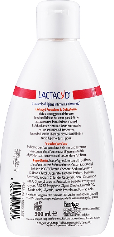 Preparat do higieny intymnej - Lactacyd Femina Intimate Gel (bez pudełka) — Zdjęcie N2