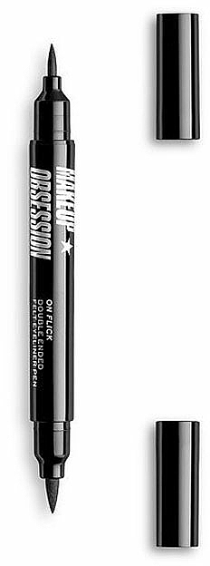 Dwustronny eyeliner w pisaku - Makeup Obsession On Flick Double Ended Felt Eyeliner Pen — Zdjęcie N3