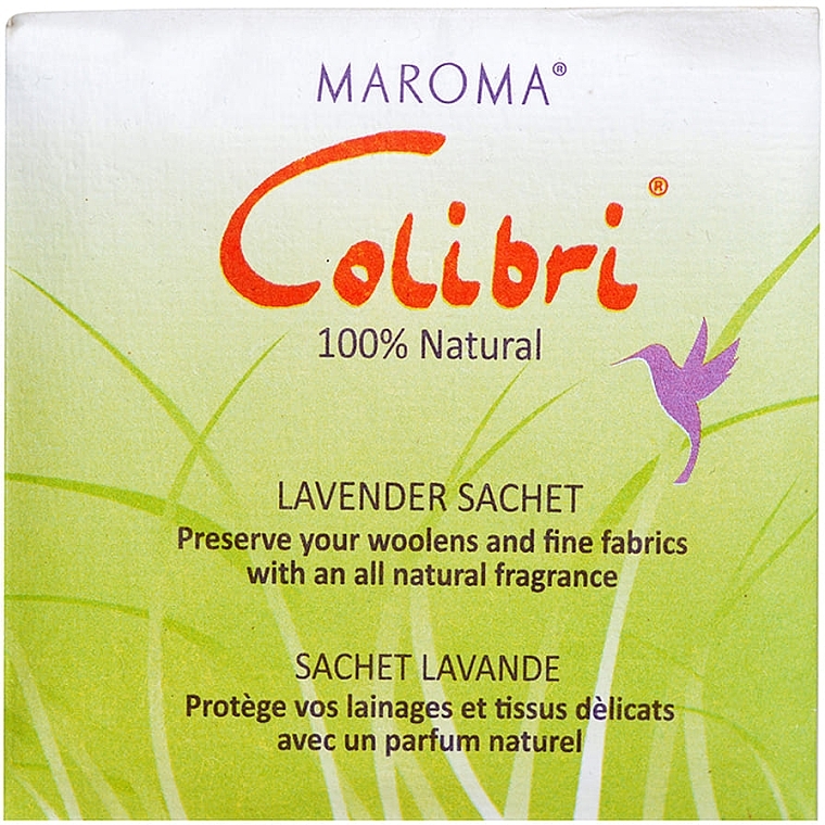 Aromatyczne saszetki Lawenda - Maroma Colibri Square Sachet Lavender — Zdjęcie N2