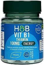 Witamina B1 w tabletkach - Holland & Barrett Vitamin B1 100mg — Zdjęcie N2