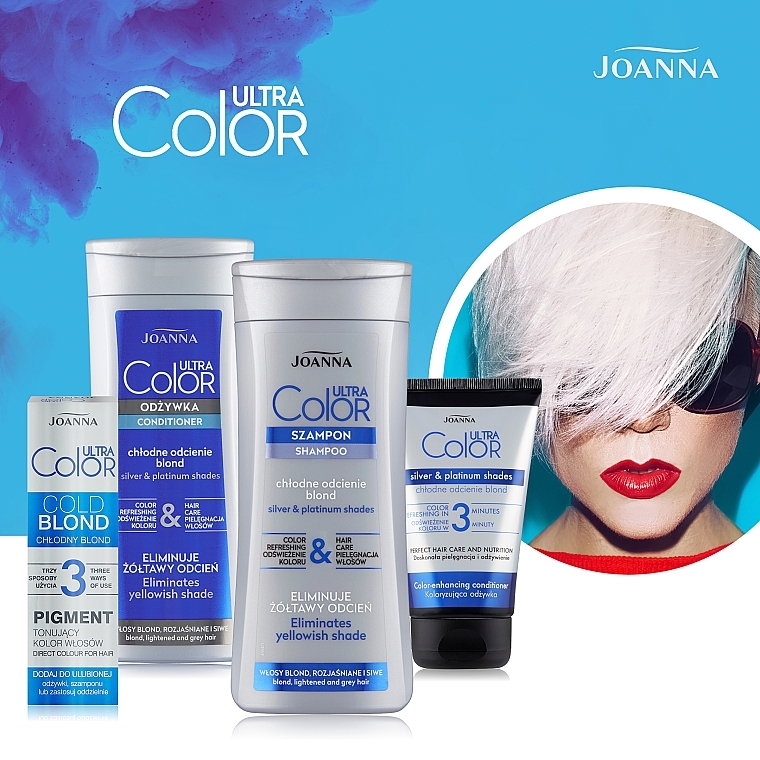 Szampon do włosów blond, rozjaśnianych i siwych - Joanna Ultra Color System — Zdjęcie N5