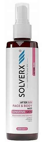 Spray po opalaniu do twarzy i ciała - Solverx Sensitive Skin — Zdjęcie N1