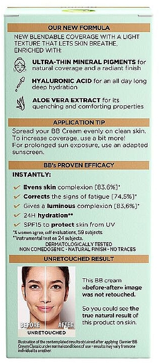 Krem BB do twarzy - Garnier Skin Active BB Cream Perfecting Care All-In-1 Classic — Zdjęcie N3