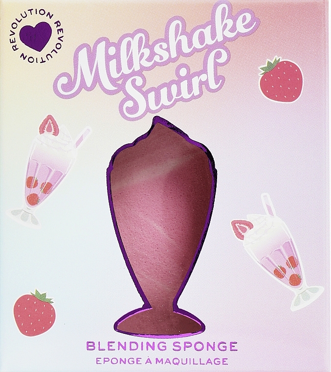 Gąbka do makijażu - I Heart Revolution Milkshake Swirl Blending Sponge  — Zdjęcie N1