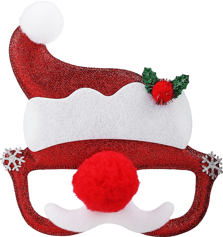 Zestaw, Święty Mikołaj - Chlapu Chlap (n/polish/5ml + l/balm/3g + glasses/1pc + acc/4pcs) — Zdjęcie N2
