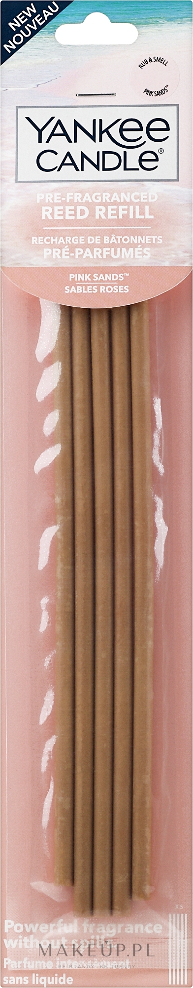 Patyczki zapachowe - Yankee Candle Pink Sands Pre-Fragranced Reed Refill — Zdjęcie 5 szt.