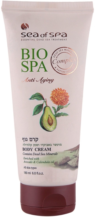 Krem do ciała Nagietek i awokado - Sea Of Spa Bio Spa Anti-Aging Body Cream with Avocado & Calendula Oil — Zdjęcie N1