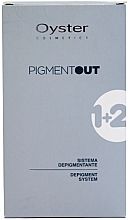 Kup Zestaw do usuwania sztucznego pigmentu z włosów (depig/gel 60 ml + milk/rivel 100 ml) - Oyster Cosmetics Pigment Out System 