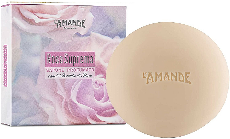 Mydło z płatkami róży - L'amande Supreme Rose Scented Soap — Zdjęcie N1