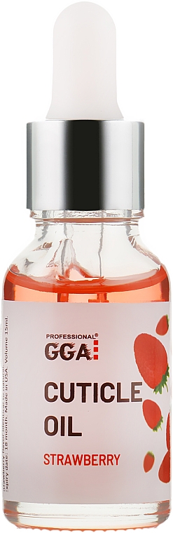 Olejek do skórek Truskawka - GGA Professional Cuticle Oil — Zdjęcie N1