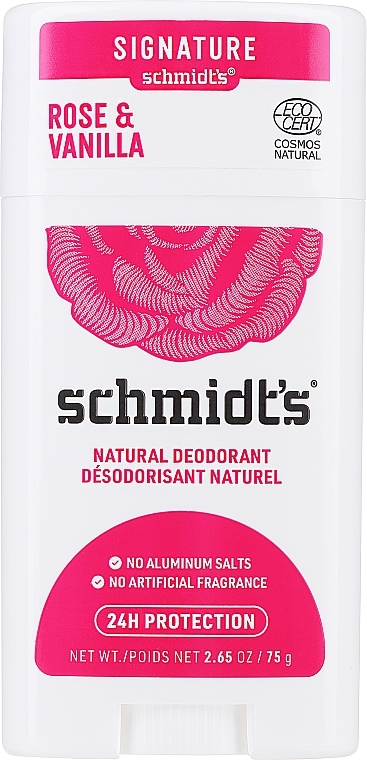 Naturalny dezodorant w sztyfcie - Schmidt's Deodorant Rose Vanilla