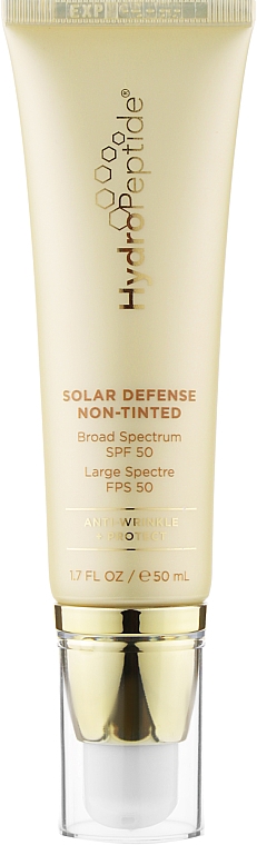 Nawilżająco-łagodzący krem ​​do twarzy - HydroPeptide Solar Defense Non-Tinted SPF 50 — Zdjęcie N1