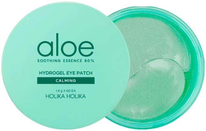 Kojące hydrożelowe płatki pod oczy z aloesem - Holika Holika Aloe Soothing Essence 80% Hydrogel Eye Patch — Zdjęcie N1