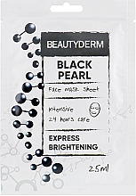 Kup Maseczka w płacie do twarzy Intensywnie czarna perła - Beauty Derm Black Pearl Face Mask Sheet