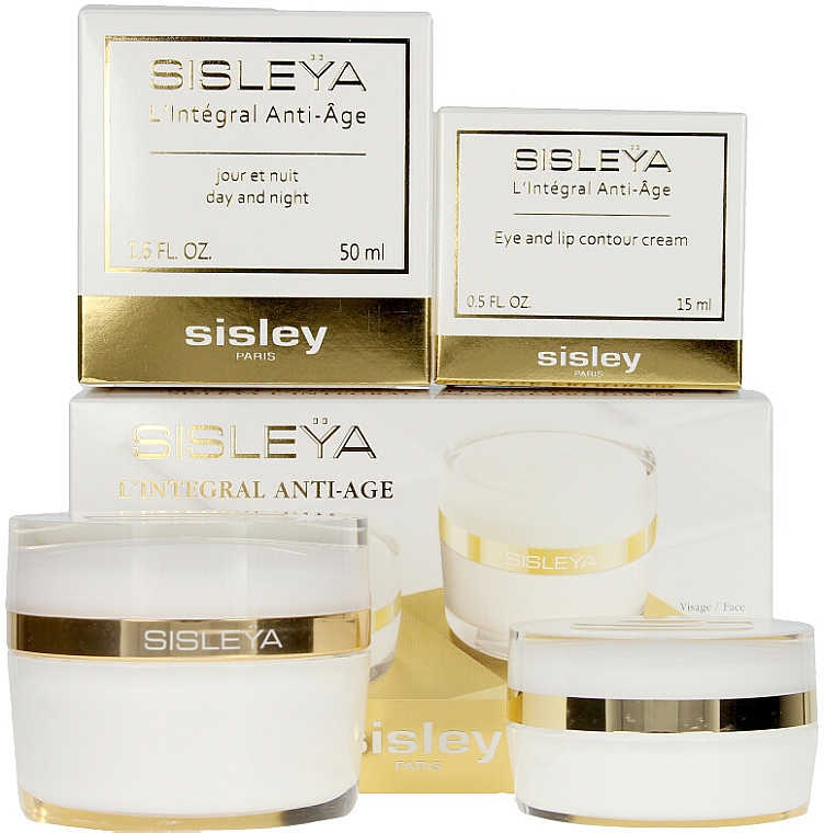 Zestaw - Sisley L'Integral Anti-Age Face-Eye Set (f/cr 50 ml + lip/eye/cr 15 ml) — Zdjęcie N5