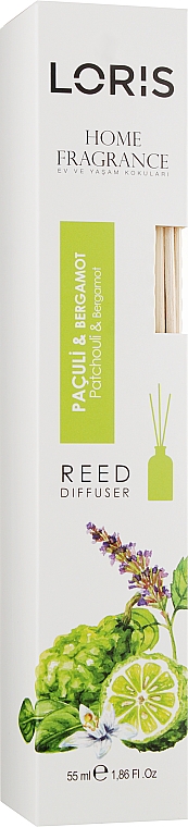 Dyfuzor zapachowy Paczula i bergamotka - Loris Parfum Patchouli & Bergamot Reed Diffuser — Zdjęcie N8