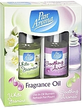 Kup Zestaw olejków zapachowych - Pan Aroma Fragrance Oil White Jasmine & Soothing Aromas (fr/oil/2x10ml)
