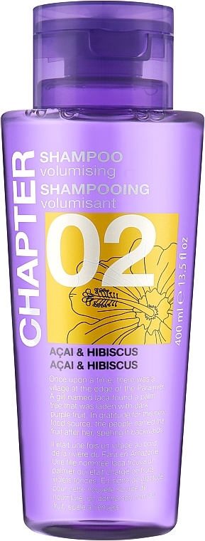 Szampon do włosów zwiększający objętość Hibiskus i jagody acai - Mades Cosmetics Chapter 02 Volumising Acai & Hibiscus Shampoo