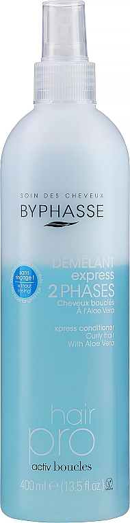 Dwufazowa odżywka w sprayu do włosów kręconych bez spłukiwania - Byphasse Express 2 Phases Activ Boucles Curly Hair