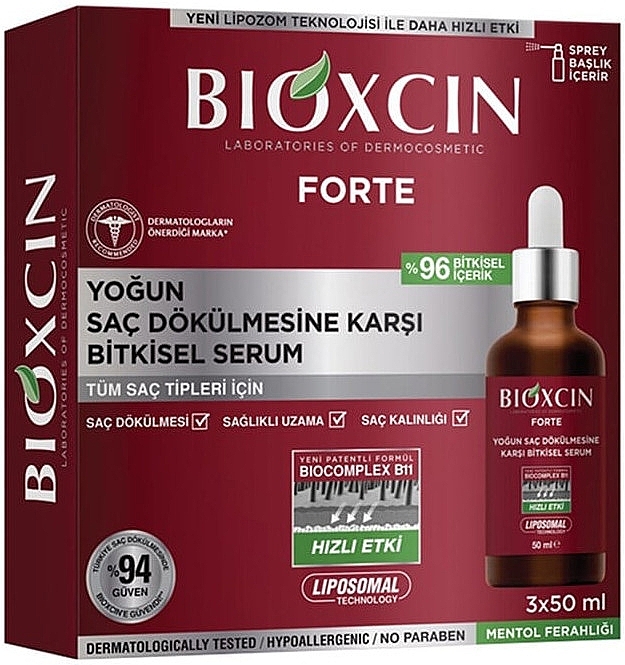 Serum przeciw intensywnemu wypadaniu włosów - Bioxcin Forte Serum — Zdjęcie N1