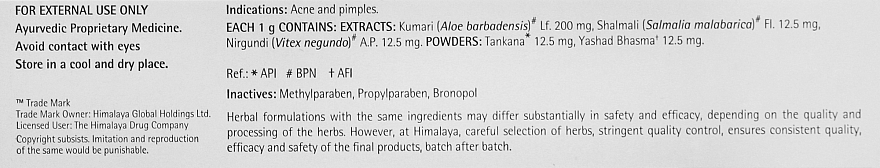 Krem do skóry z problemami - Himalaya Herbals Acne-n-Pimple Cream — Zdjęcie N3