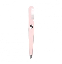 Pęseta do brwi - Miin Korean Cosmetics Eyebrow Tweezer With Comb  — Zdjęcie N1