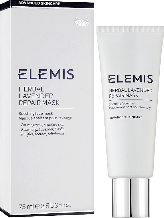 Regenerująca maska do twarzy - Elemis Retail Herbal Lavender Repair Mask Retail — Zdjęcie N2