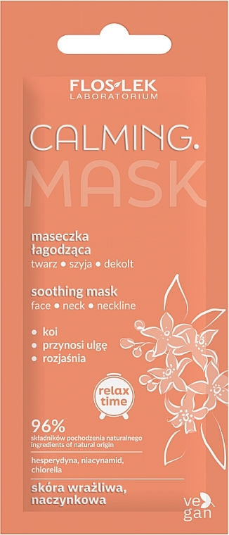 Maseczka łagodząca do twarzy, szyi i dekoltu - Floslek Calming Mask — Zdjęcie N1