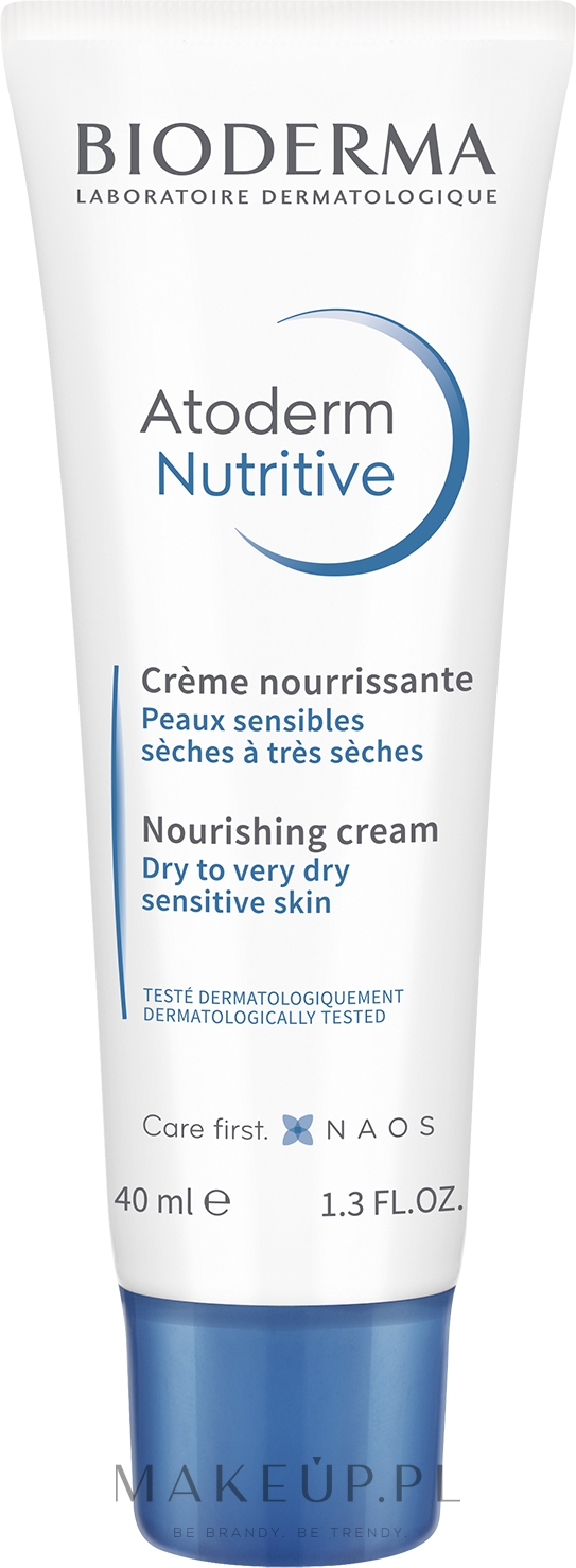 Odżywczy krem do skóry suchej i bardzo suchej - Bioderma Atoderm Nutritive Nourishing Cream — Zdjęcie 40 ml