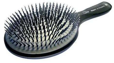 Szczotka do włosów z jonizowanym nylonem i plastikowym włosiem, 24 cm - Golddachs Dittmar  — Zdjęcie N1