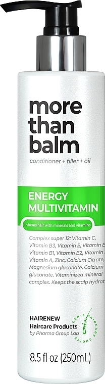 Balsam do włosów Witaminizacja przez 30 dni - Hairenew Energy Multivitamin Balm Hair