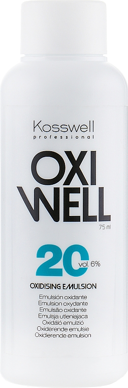 Emulsja utleniająca do włosów 6% - Kosswell Professional Oxidizing Emulsion Oxiwell 6% 20 vol — Zdjęcie N1