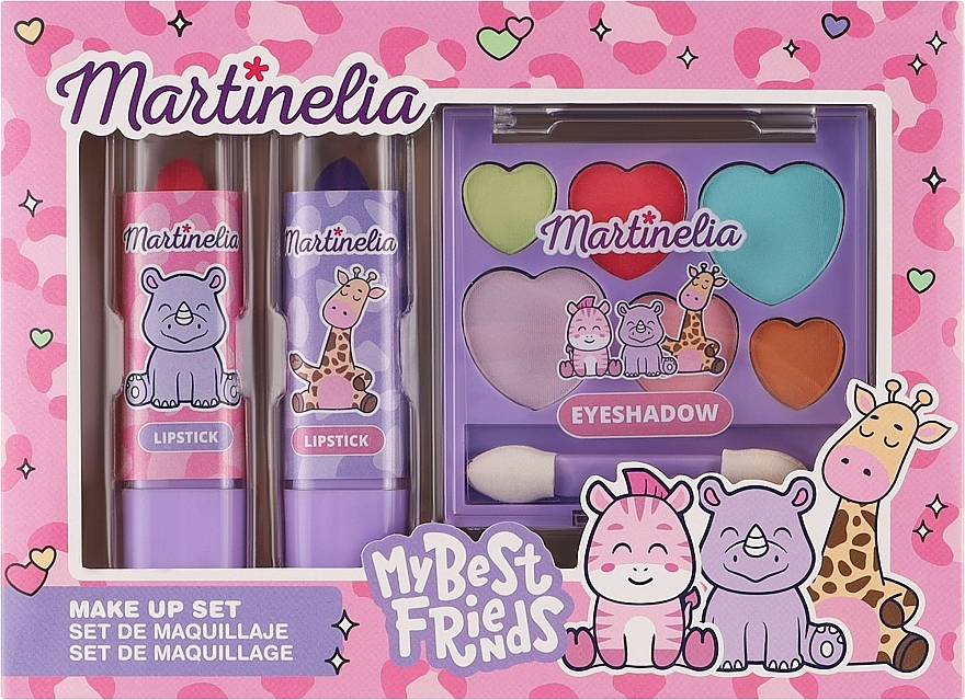 Zestaw do makijażu - Martinelia My Best Friend Makeup Set (lip/stick/2 pcs + eye/shadow/1 pcs) — Zdjęcie N1