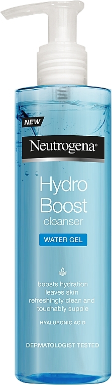 Oczyszczający żel nawilżający do skóry wrażliwej - Neutrogena Hydro Boost Cleanser Water Gel — Zdjęcie N3
