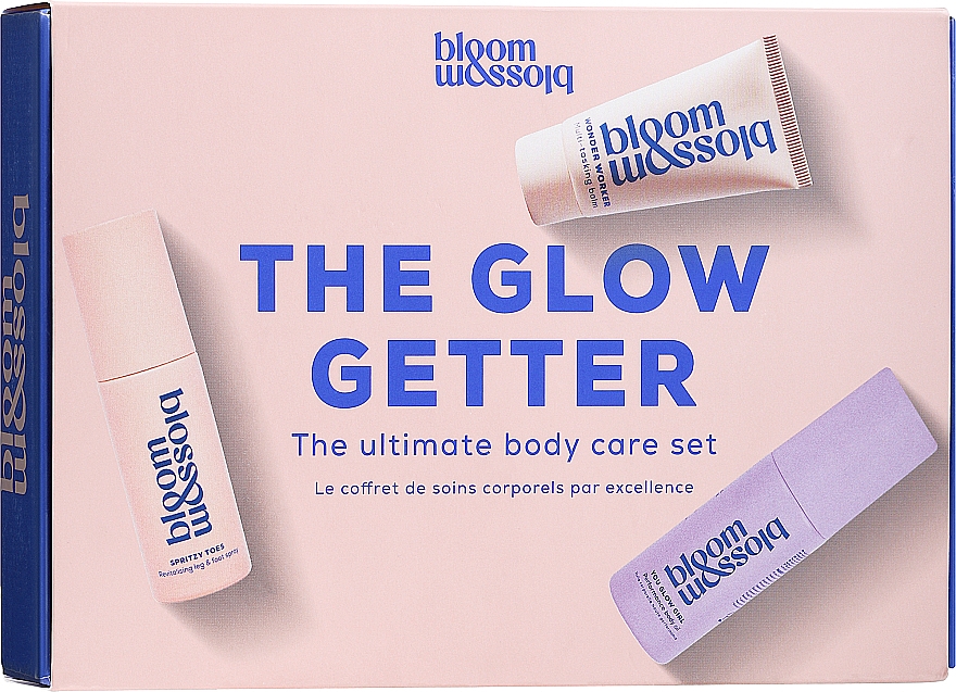 Zestaw - Bloom & Blossom The Glow Getter The Ultimate Body Care Set (foot/spray/40ml + b/balm/15ml + b/oil/40ml) — Zdjęcie N1