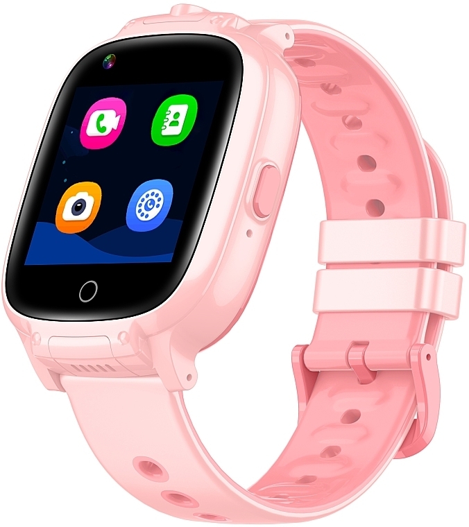 Smartwatch dla dzieci, różowy - Garett Smartwatch Kids Twin 4G — Zdjęcie N1