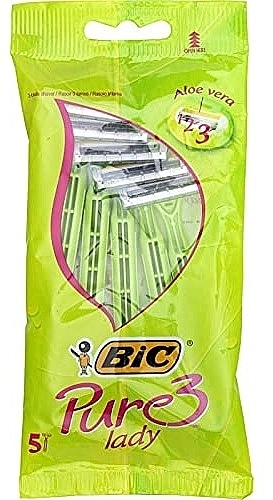 Maszynka do golenia Pure 3 Lady, 5 szt. - Bic — Zdjęcie N1