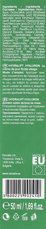 Krem-fluid do twarzy SPF 15 - Revuele Hydralift Hyaluron Day Cream Fluid — Zdjęcie N3