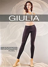 Legginsy damskie LEGGINGS 1, nero - Giulia — Zdjęcie N1