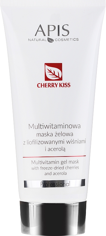 Multiwitaminowa maska żelowa z liofilizowanymi wiśniami i acerolą - APIS Professional Cheery Kiss