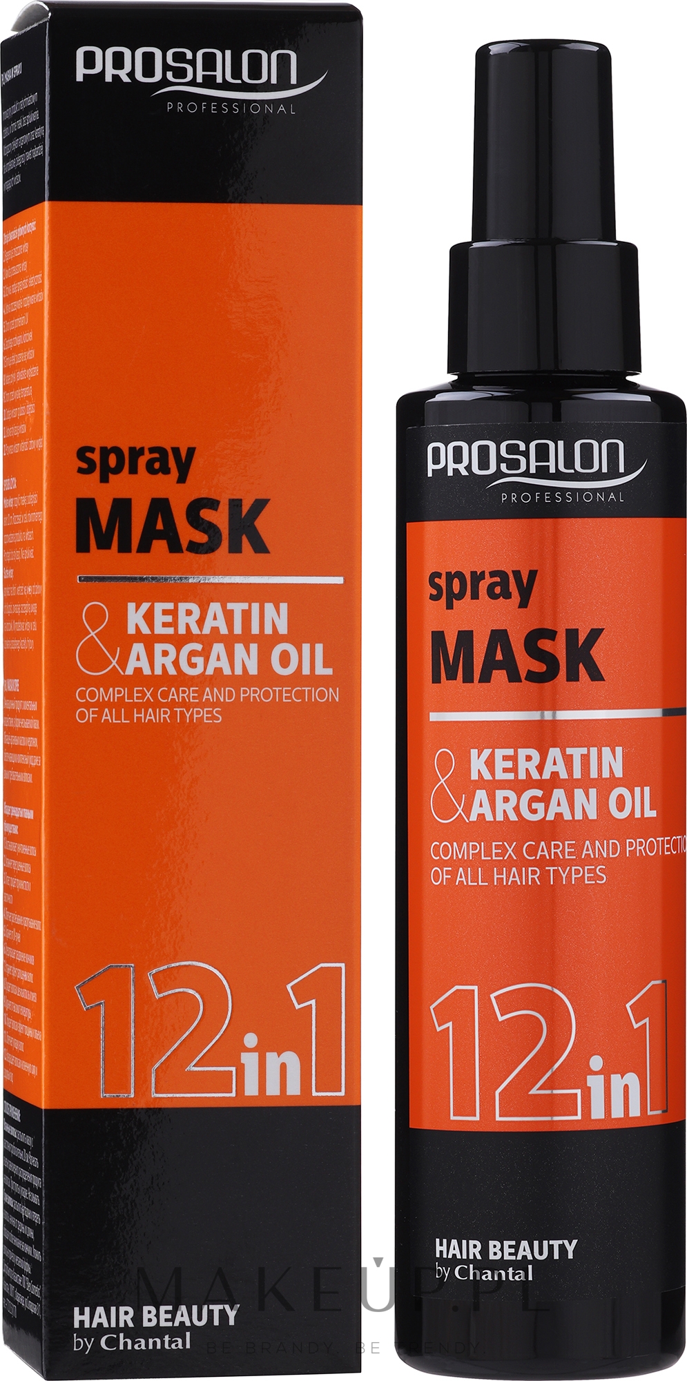 Maska 12 w 1 w sprayu do włosów bez spłukiwania - Prosalon Hair Mask In Spray 12 In 1 — Zdjęcie 150 g
