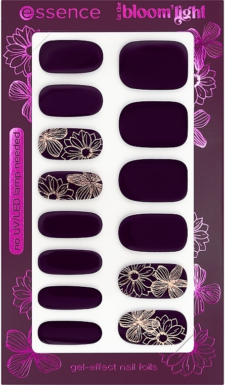 Folia do stylizacji paznokci - Essence In The Bloom'light Gel-Effect Nail Foils — Zdjęcie N1